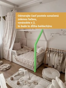 lovel.sk Nebesá/ baldachýn na domčekovú posteľ Étoile - modrý