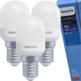 SADA 3x LED žiarovka E14 1,7W 150lm T25 2700K - tepla biela