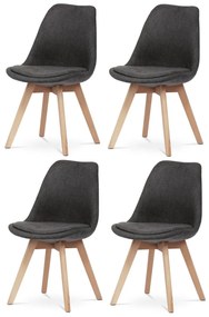 Súprava jedálenských stoličiek CT-751 GREY2, 4 ks