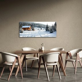 Obraz - Horská chata (120x50 cm)