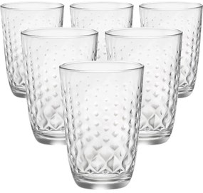 Bormioli Rocco 6-dielna sada pohárov Glit, 380 ml, 380 ml