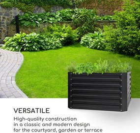 Blumfeldt Blum High Grow Straight, vyvýšený záhon, 100x60x100cm, 600l, oceľ