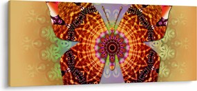 Obraz - Etno motýľ (120x50 cm)