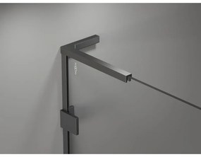 Mexen, Mexen Lunar L Otočné ľavé sprchové dvere 115 cm, transparentné, pištoľový kov - 834L-115-000-95-00-L