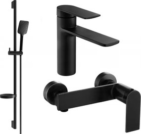 Mexen Zero DS62 sprchová súprava, čierna - 71104DS62-70