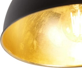 Inteligentné stropné svietidlo čierne so zlatom 28 cm vrátane Wifi A60 - Magnax