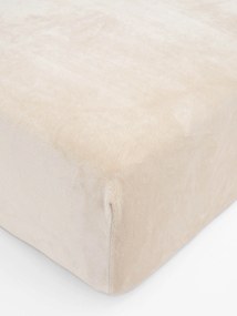 Plachta mikroplyš Deluxe do postieľky 60 x 120 cm - mandľové