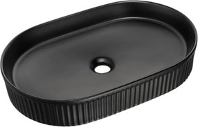 Comad Keramické umývadlo na dosku BEYOND 3 BLACK, čierna mat