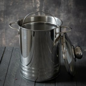 Elo 22616 Basic Nerezový hrniec na špargľuBrillant 16 cm, 4 l