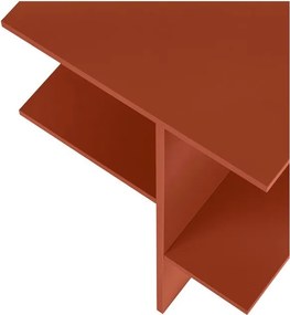 Nočný stolík s poličkami v terakotovej farbe Atik – noo.ma