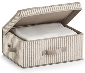 Zeller Present Pevný úložný box na oblečenie, na textil, pod posteľ, prúžok, 38x29x16cm