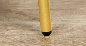 Okrúhly odkladací stolík Vasagle Luretta 40 cm s nabíjacou stanicou biely/zlatý