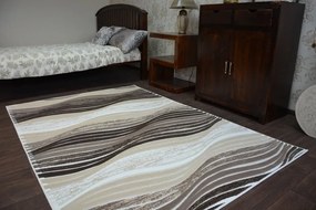 Kusový koberec ACRYLOVY YAZZ 1760 hnedý/tmavobéžový