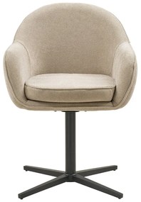 Svetlosivé čalúnené jedálenské kreslá v súprave s podrúčkami 2 ks Tamera – House Nordic