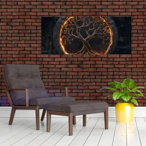 Obraz – Strom života v láve I. (120x50 cm)
