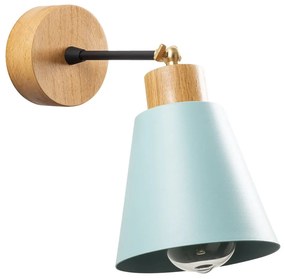 Nástenné svietidlo v tyrkysovej a prírodnej farbe ø 14 cm Manavgat – Opviq lights