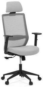 Kancelárska ergonomická stolička SENA — látka, čierna / šedá