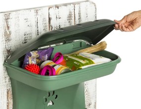 BAMA Misky pre psov na zavesenie na stenu, MAXI, zelenosivá