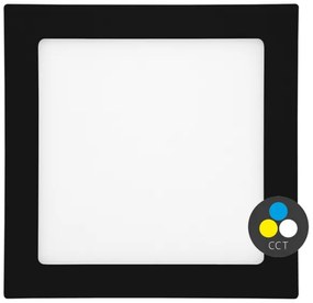 Ecolite LED-WSQ-CCT/25W/CR- LED Podhľadové svietidlo RAFA LED/25W/230V IP44 čierna