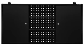 Závesná skriňa na náradie BEN, 1200 x 600 x 200 mm, All Black: čierna