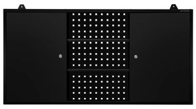 Závesná skriňa na náradie BEN, 1200 x 600 x 200 mm, All Black: čierna