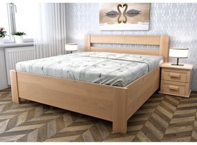 Buková posteľ SANDRA s úložným priestorom 120-140cm