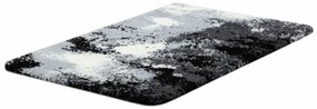 Kúpeľňový koberček ABSTRACT abstrakcia, protišmykový, mäkký - sivý
