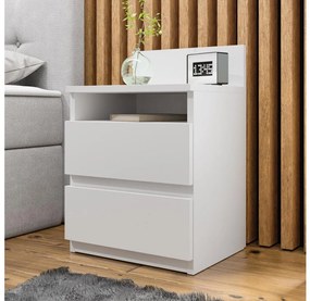 Nočný stolík MALWA 59x40 cm biela