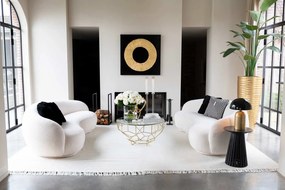 Bielá velká sofa Lounge Snow Poplar - 234*116*73cm