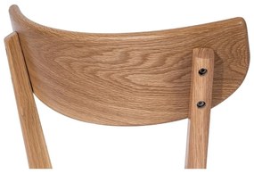 Jedálenská stolička z dubového dreva so šedým sedákom Arch - Bonami Essentials