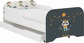 Wooden Toys Detská posteľ MIKI 140x70 BORSUK