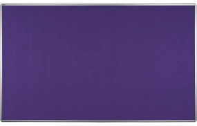 Textilná nástenka ekoTAB v hliníkovom ráme, 2000 x 1200 mm, fialová