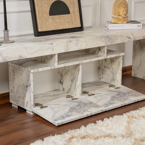 Televízny stolík Enclave Fressia Marble