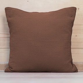 Biante Mušelínová obliečka na vankúš MSN-075 Hnedá 35 x 45 cm