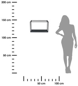 Nástenná polica LOFT 30x50 cm