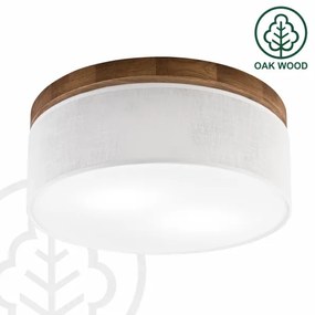 Brilagi - LED Stropné svietidlo BELLADONNA 2xE27/15W/230V pr. 40 cm biela/dub čerešňa