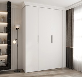 Šatníková skriňa 160 cm Carmela 40-4 (biela + čierna). Akcia -20%. Vlastná spoľahlivá doprava až k Vám domov. 1126657