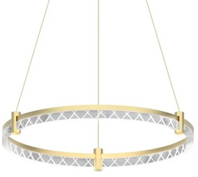 LED Luster na lanku ELEGANCE LED/36W/230V pr. 60 cm zlatá