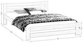 Posteľ orech Eureka VitBed 120x200cm