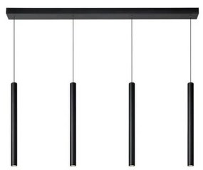 Lucide 74403/04/30 - LED Stmievateľný luster na lanku LORENZ 4xLED/4W/230V čierna LC2866