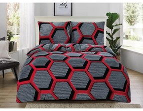 Mikroplyšové posteľné obliečky s geometrickými vzormi Rozmer: 200x220 + 2x 70x80