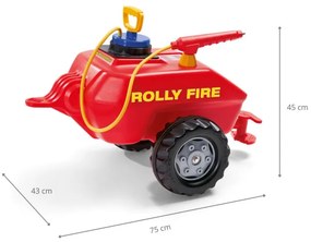 Príves s čerpadlom a hadicou na vodu Rolly Toys 122967 červený