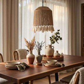 Toolight Toolight, stropné svietidlo 30cm, 1xE27, APP1734-1CP, čierna-hnedá, OSW-04044