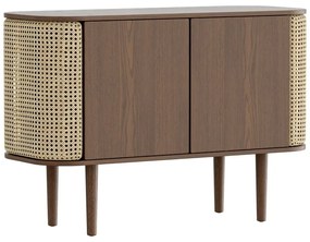 Nízka komoda v dekore duba v hnedo-prírodnej farbe 109x75 cm Treasures – UMAGE