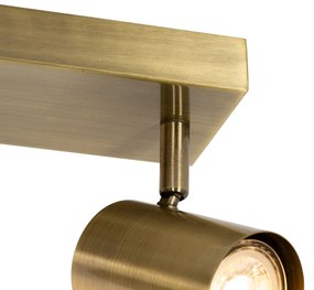 Moderné stropné svietidlo bronzové 3-svetlo nastaviteľné obdĺžnikové - Jeana