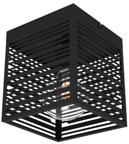 EGLO Moderné stropné osvetlenie PIEDRITAS, 1xE27, 40W, čierne