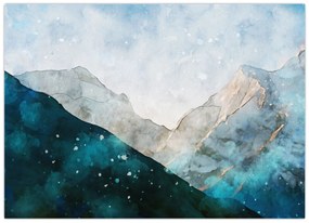 Obraz - Kresba hôr (70x50 cm)