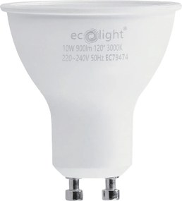 BERGE Sada 6x GU10 10W LED žiaroviek - teplá biela