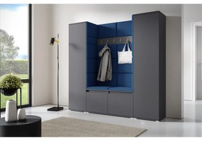 Predsieňová stena AMI 31 Bez zrkadla Grafit Námornícka modrá