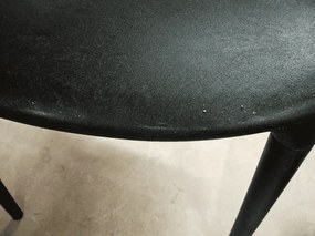 AKCIA Čierna plastová stolička KATO II. akosť